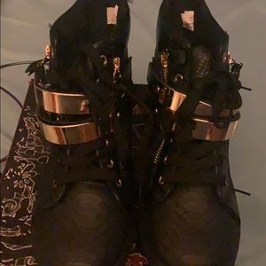 Black and Gold sneakers